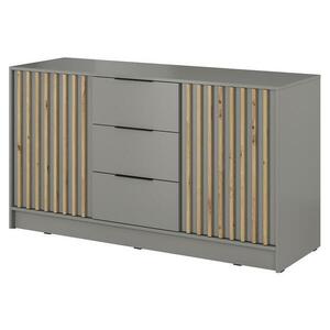 Komód Nelly 3D Szürke/Artisan kép