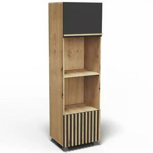 Konyhaszekrény Lucjan 60kpm2f2100 artisan/fekete kép