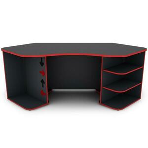 Íróasztal Matrix 1 grafit/piros kép