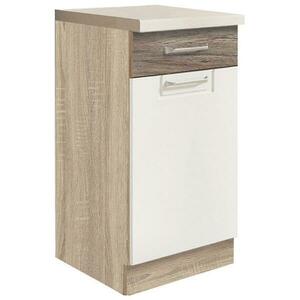 Konyhaszekrény Econo 2d Sonoma/fehér/San Remo kép