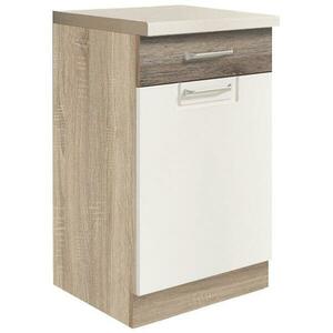 Konyhaszekrény Econo 3d Sonoma/fehér/San Remo kép