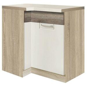 Konyhaszekrény Econo 14d Sonoma/fehér/San Remo kép