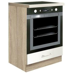 Konyhaszekrény Econo 17d Sonoma/fehér/San Remo kép