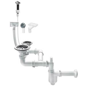 Lefolyo a mosogatóhoz kétkamrás - mosógép, mosogatógép 19041 kép