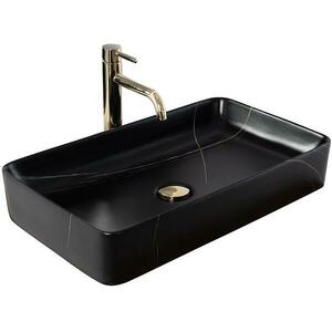 Mosdókagyló lapon Denis Black Stone Matt kép