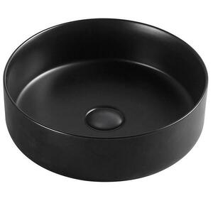 Mosdókagyló lapon Marubo-Aruba black mat kép