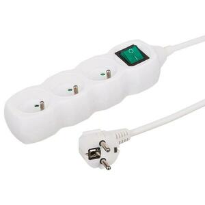 Hosszabbító kábel 3G 3x1 Z/U 5m 35350 fehér kép