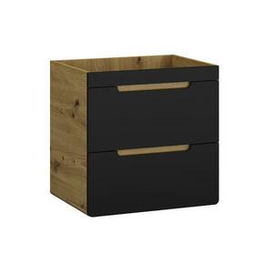 Fürdőszoba szekrény Bronx 60 tölgy artisan/matt fekete kép