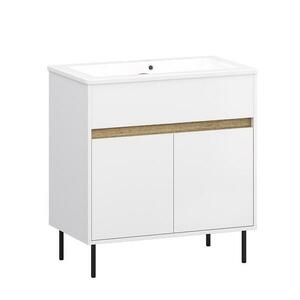 Fürdőszoba szekrény a mosdó alatt Greenland 80 fehér kép