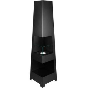 Biokandalló szabadon álló Pyramid fekete matt kép