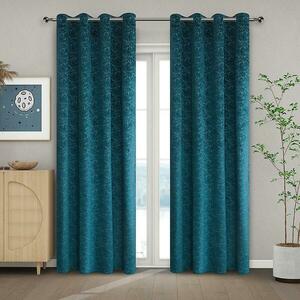 Függönyök karikákkal, NELA YC11934/280G/21/140x250 türkiz kép
