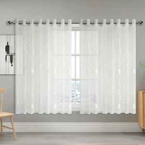 Függöny karikákkal SARA E6224 300x160 fehér kép