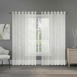 Függöny karikákkal SARA E6224 300x250 fehér kép