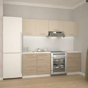 Konyhabútor Katia 220 zb 28mm fényes matt nélkül/san marino/kor fehér kép