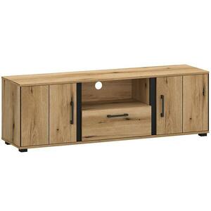 Szekrény RTV Kendal B 2d1s Light + Black kép