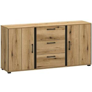 Komód 2d3s Kendal E Light + Black kép