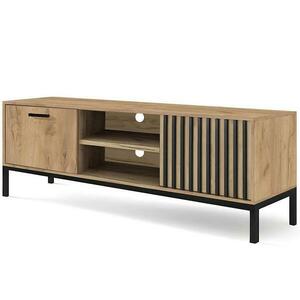 Szekrény RTV Lamino RTV-1 tölgy craft/fekete kép