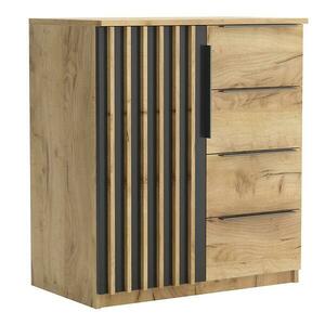 Komód Sorento I Craft arany/fekete kép