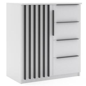 Komód Atena I Fehér/fekete kép