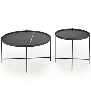 Dohányzóasztal Julieta fekete márvány/fekete kép