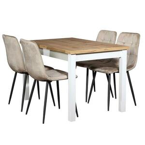 Étkező Készlet Fred 1+4 120x80 Artisan/fehér kép