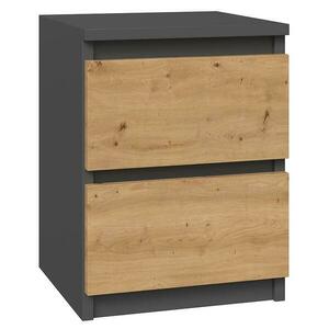 Éjjeliszekrény Malwa M2 Antracit/Artisan kép