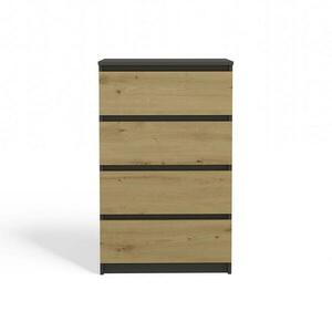 Komód 4S M4 Malwa Antracit/Artisan kép