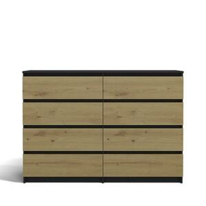 Komód 140cm 8S M8 Malwa AntracitArtisan kép