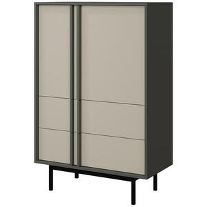 Szekrény Alsy 5 Világos bézs/Antracit kép