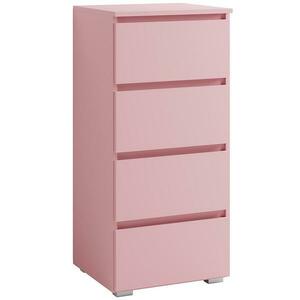 Komód Keskeny 4s Cosmo C07 Rózsaszín kép