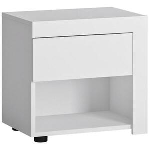 Éjjeliszekrény Lyon Fehér Lyok03r 1s Fehér Alpin/Fehér kép