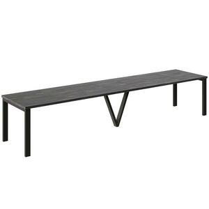 Kinyitható asztalok 130-405 cm Titan fekete beton kép