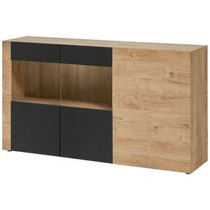 Komód Aron Rzs Ar Sb Tölgy Ribbeck/Fekete kép