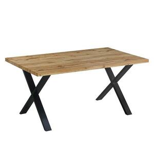 Asztal Idaho 12554 160x90 natúr/fekete kép