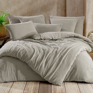 4Home Sandmuszlin ágyneműhuzat, világosszürke, 140 x 200 cm, 70 x 90 cm kép