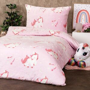 4Home Fairytale mikroflanel világító ágyneműhuzat, 140 x 200 cm, 70 x 90 cm kép