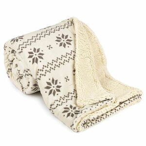 4Home Nordic gyapjú hatású pléd bézs, 150 x 200 cm kép