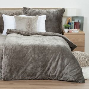 4Home mikroflanel ágyneműhuzat szürke, 140 x 200 cm, 70 x 90 cm, szürke, 140 x 200 cm, 70 x 90 cm kép