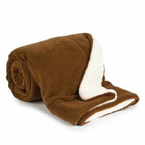 4Home gyapjú hatású pléd, sötétbarna, 150 x 200 cm, sötétbarna kép