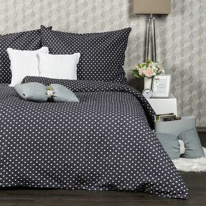 4Home szürke pöttyös krepp ágyneműhuzat, szürke, 140 x 200 cm, 70 x 90 cm kép