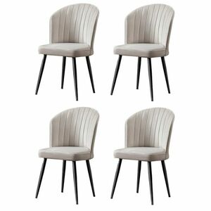 Rubi Cream étkezőszék szett, 4 db, krém kép