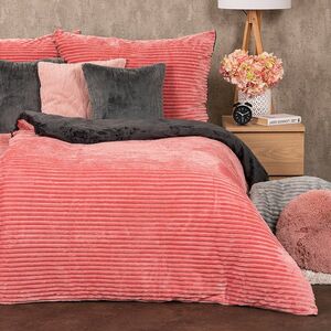 4Home Stripe mikroflanel ágyneműhuzat rózsaszín, 140 x 200 cm, 70 x 90 cm, rózsaszín kép