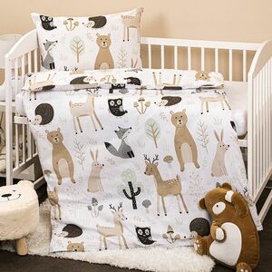 4Home Nordic Friends gyerek pamut ágyneműhuzat, 100 x 135 cm, 40 x 60 cm, 100 x 135 cm, 40 x 60 cm kép