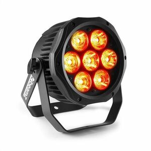 Beamz Professional BWA410, LED PAR, 7 x 10 W 4 az 1-ben LED, RGBW, vízálló, fekete kép