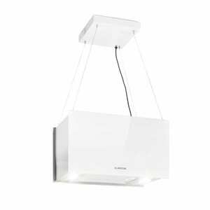 Klarstein Kronleuchter L, mennyezeti páraelszívó, 60 cm, 590 m³/ó, LED, érintőképernyős, fehér kép