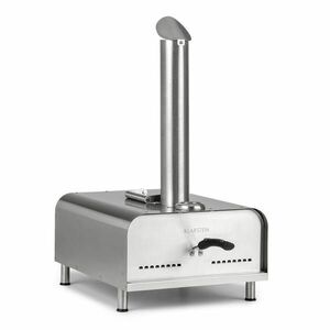 Klarstein Diavolo, pellet pizzakemence, pizzakővel, hőmérő, rozsdamentes acél kép