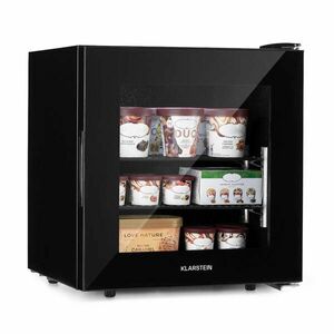 Klarstein IceAge 36, fagyasztó, 36 l, E energiahatékonysági osztály, 2 szint, termosztát, üveg előlap kép