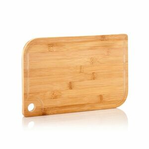 Klarstein Batvik, bambusz vágódeszka, 38 × 1, 5 × 27 cm (SZ × M × M), késbarát, gyümölcsléfogó kép