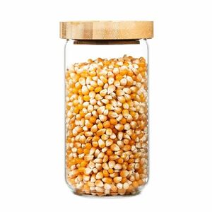 Klarstein Tárolóedény, bambusz fedéllel, 580 ml, egymásra helyezhető, légmentesen zárható kép