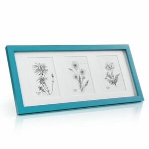 Casa Chic Moorgate, téglalap alakú képkeret, 1 keret 3 képhez, 15 x 10 cm, szerelt, fa kép